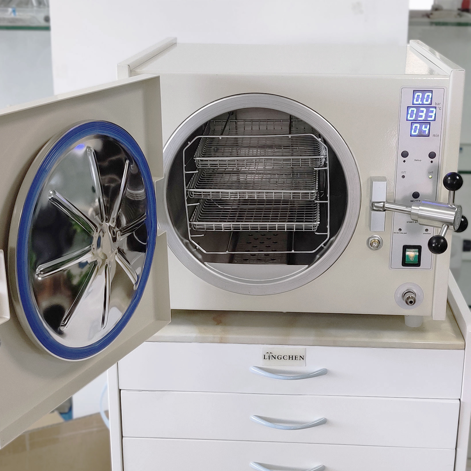 Best Dental Autoclave Reviews Quotes – Class B 22 Mins 18L Real Vacuum Dental Autoclave TS18 – Lingchen detail pictures