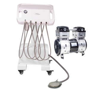 Dental portable surgical trolley with 550w compressor