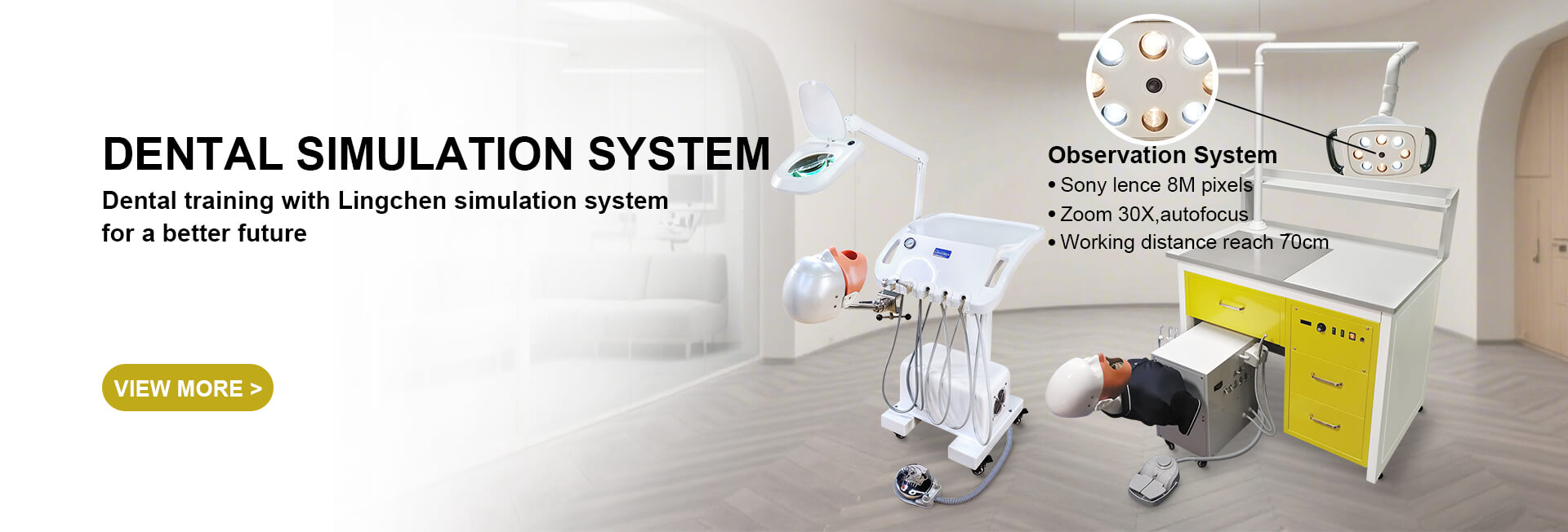 Dental training with simulation system