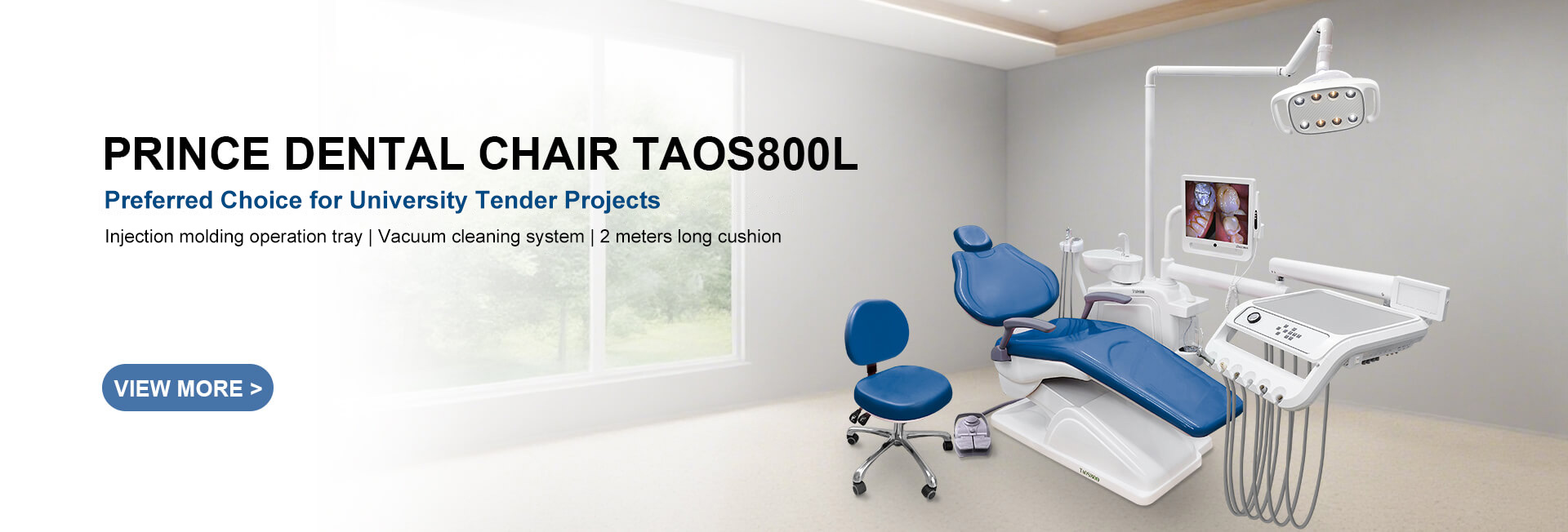 Prince dental chair TAOS800L ergonomic design