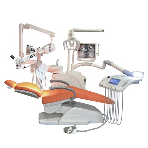 Ergonomic Dental Chair Central Clinic Unit with X Ray Machine Microscope