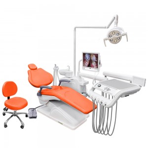 LINGCHEN DENTAL TAOS800L Ergonomic Dental Chair Unit with Vacuum Cleaning system & Injection Molding Operation Tray