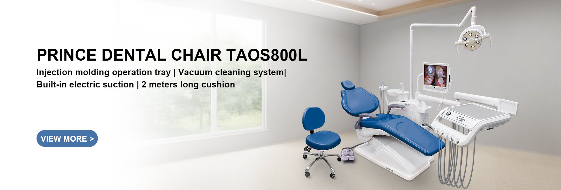 Prince dental chair TAOS800L ergonomic design